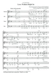 Gershwin Love Walked Right In: SATB