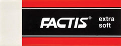 ERASER FACTIS WHITE EXTRA SOFT PACK OF 20