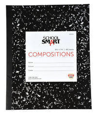 PAPER COMP BOOK SOFT 9.75X7.5 RULED SCHOOL SMART 48 SHTS