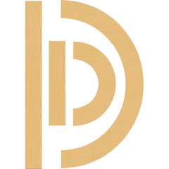 KIT CAPITAL LETTERS WOOD PIECE