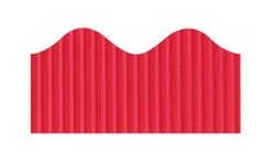 BORDETTE SCALLOPED FLAME RED 2.25INX50FT