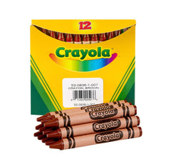 CRAYONS CRAYOLA STANDARD BROWN REFILLS PACK OF 12