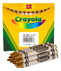 CRAYONS CRAYOLA STANDARD GOLD REFILLS PACK OF 12