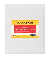 TRANSPARENCY FILM INKJET W/REMOVABLE STRIP PACK OF 50 - SCHOOL SMART