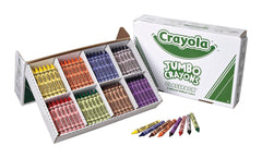 CRAYONS CRAYOLA CLASSPACK JUMBO 8-COLOR SET OF 200