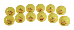 BALL INFLATABLE ALL BALL 4 INCH YELLOW PACK OF 12