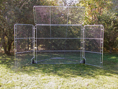 BACKSTOP BASEBALL PORTABLE W/OVERHANG