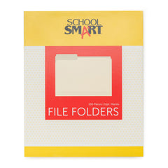 FILE FOLDER SCHOOL SMART LETTER 1/3 CUT MANILA PK OF 100