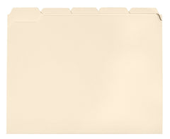 FILE FOLDER SCHOOL SMART LETTER 1/5 CUT MANILA PK OF 100