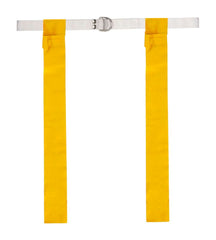 FLAG FOOTBALL BELT - WITH FLAG - UNIVERSAL - YELLOW - SET OF 12