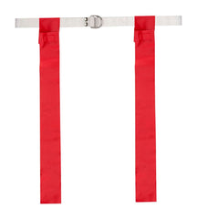 FLAG FOOTBALL BELT - WITH FLAG - UNIVERSAL - RED - SET OF 12