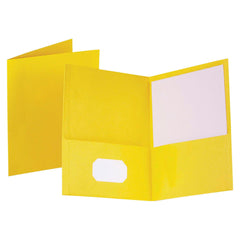 FOLDER 2-POCKET 100 SHT CAP YELLOW PACK OF 25 OXF57509EE