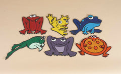 MARKERS RAINBOW POLY FROGS VINYL SET OF 6