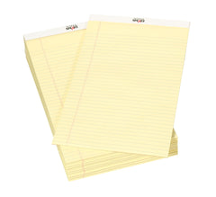 PAPER LEGAL PADS 8.5X14 YELLOW 50 SHTS PK OF 12 SCHOOL SMART