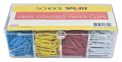 PAPER CLIP VINYL 8CLR P/800 - SCHOOL SMART