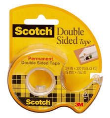 TAPE REMOVABLE DOUBLE-SIDED CLEAR 0.75 IN X 400 IN