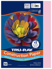 CONST PPR 9X12 PINK TRURAY 50 SHTS