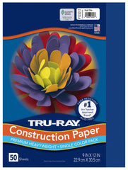 CONST PPR 9X12 ROYAL BLUE TRURAY 50 SHTS
