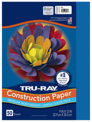 CONST PPR 9X12 BLUE TRURAY 50 SHTS