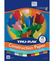 CONST PPR 12X18 ASSORTED TRURAY 50 SHTS