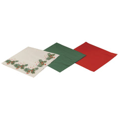 Napkin Paper Red 40 Cm Sq Pk100