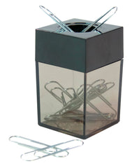 PAPER CLIP HOLDER MAGNETIC SMOKE/BLACK - SCHOOL SMART