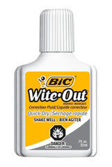 CORRECTION FLUID WITE-OUT CORRECTION FLUID QUICK DRY 20ML WHITE EACH