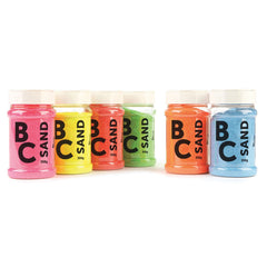 Sand Fluor Ast/Col 350G Shaker Pk 6