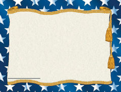 CERTIFICATES BLANK 8 1/2X11 STARS SET OF 50