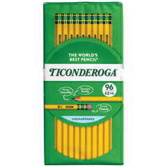 UNSHARPENED TICONDEROGA PENCILS PACK OF 96