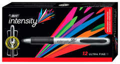 MARKER PERMANENT BIC BLACK ULTRA FINE PACK OF 12