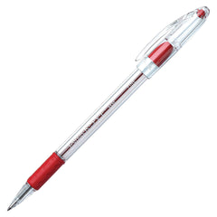 PEN BALLPOINT RSVP FINE 0.7MM RED PACK OF 12