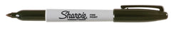 MARKER BLACK FINE SHARPIE PACK OF 12