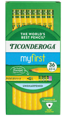 PENCIL BEGINNERS NO. 2 TRIANGULAR YELLOW DIX13082 PACK OF 36