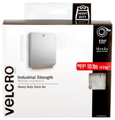 TAPE VELCRO INDUSTRIAL STRENGTH 2IN X 15FT WHITE