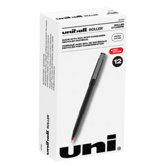 PEN RED ROLLER BALL UNI-BALL MICRO PACK OF 12