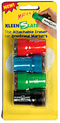 MARKERS DRY ERASE CAP ERASERS LARGE SET OF 4