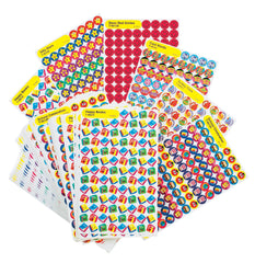 STICKERS INCENTIVE 13/32 SUPER SHAPES VARIETY PACK OF 9000