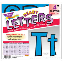 LETTERS READY TREND 4 IN PLAYFUL BLUE SET OF 216