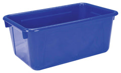 SCHOOL SMART PRIMARY COLORS STORAGE BIN - 7-7/8 X 12-1/4 X 5-3/8 - BLUE - EACH