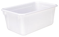 SCHOOL SMART PRIMARY COLORS STORAGE BIN - 7-7/8 X 12-1/4 X 5-3/8 - WHITE - EACH