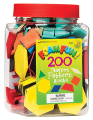 MAGNETIC PATTERN BLOCKS SET OF 200