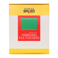 FOLDER FILE HANGING LTR SIZE GREEN PACK OF 25 SCHOOL SMART