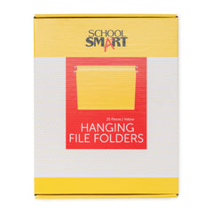 FOLDER FILE HANGING LTR SIZE YELLOW PACK OF 25 SCHOOL SMART