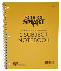 PAPER NOTEBOOK 1 SUBJECT 10X8 80 SHEET SCHOOL SMART