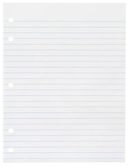 PAPER FILLER 8X10.5 15 LB NO MARGIN 3/8 RULE 5HP REAM SCHOOL SMART