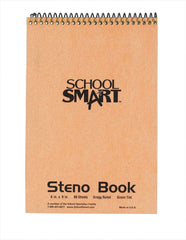 NOTEBOOK STENO 6X9 GREGG RULED WHITE 80 SHTS SCHOOL SMART