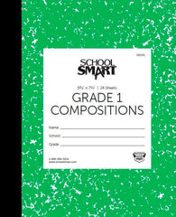PAPER COMP BOOK 9.75X7.5 GREEN GRADE 1 24 SHTS SCHOOL SMART