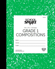 PAPER COMP BOOK 9.75X7.5 GREEN GRADE 1 50 SHTS SCHOOL SMART