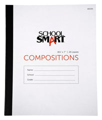 PAPER COMP BOOK 8.5X7 NO MARGIN 24 SHTS SCHOOL SMART